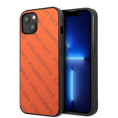 KARL LAGERFELD Zaštitna maska Perforated Allover, za iPhone 13 mini 5,4", narančasta